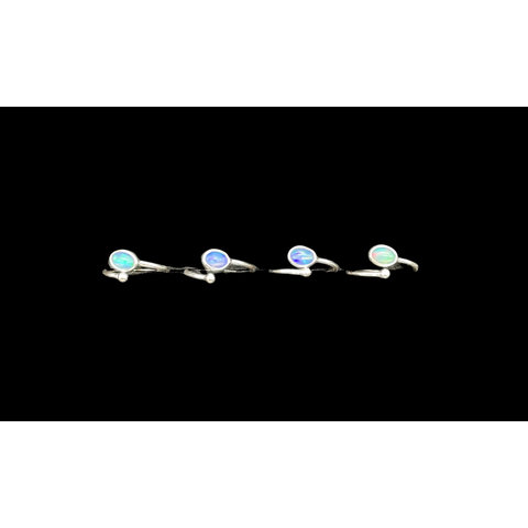 Opal - Adjustable Rings (4 piece parcel)