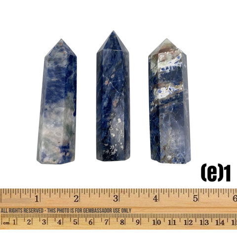 Sodalite - Polished Points (3 piece parcel) (e1)