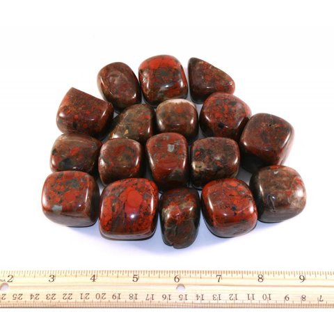 Brecciated Jasper - Tumbled XL (1 kg parcel)