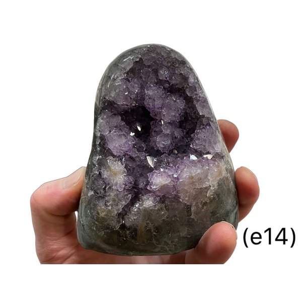  Amethyst -Standing Clusters/Cut Base (e14)