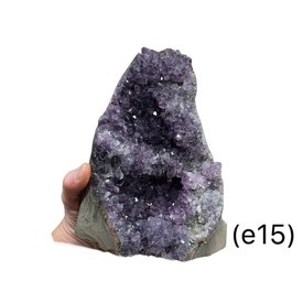  Amethyst -Standing Clusters/Cut Base (e15)