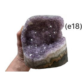  Amethyst -Standing Clusters/Cut Base (e18)