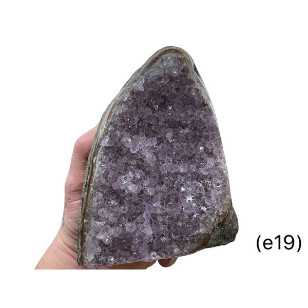  Amethyst -Standing Clusters/Cut Base (e19)