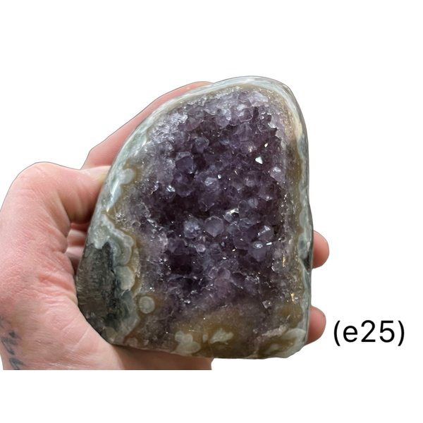  Amethyst -Standing Clusters/Cut Base (e25)