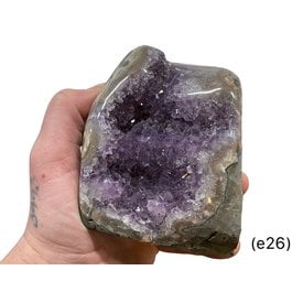  Amethyst -Standing Clusters/Cut Base (e26)