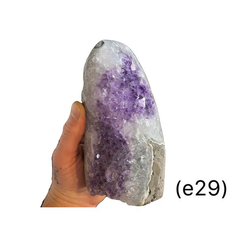 Amethyst -Standing Clusters/Cut Base (e29)