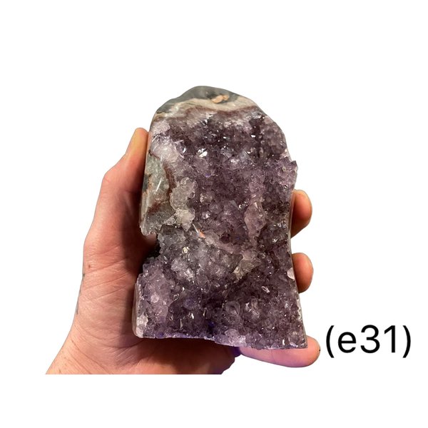  Amethyst -Standing Clusters/Cut Base (e31)