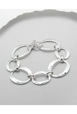thick silver bracelet