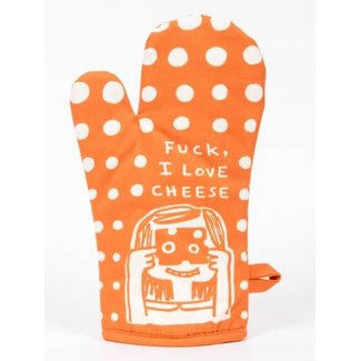 Blue Q Oven Mitt- Fuck I Love Cheese