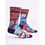 Blue Q Men's Socks-Crazy Cat Dude