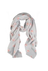 WRENDALE Pink Lady Flamingo Scarf by Wrendale