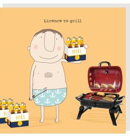Rosie Made a Thing Card- Licence to Grill