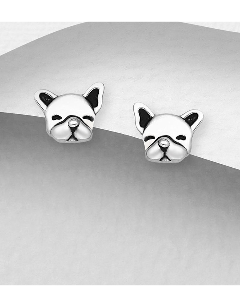 pug stud earrings