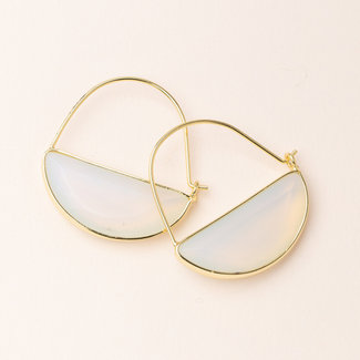 Scout Stone Prism Hoop Earring Opalite/Gold