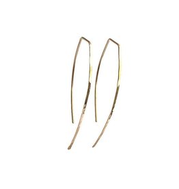 Cristy's Large Gold Minimalist Wire Earrings