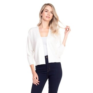 Nicki- Bolero Cardigan in White