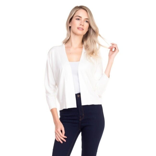 Nicki- Bolero Cardigan in White