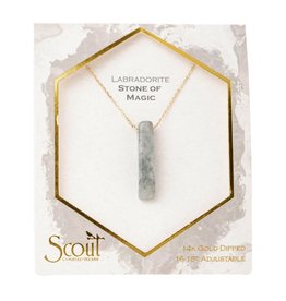Scout Stone Point Necklace Labradorite/Gold