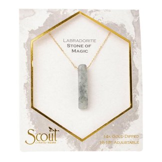 Scout Stone Point Necklace Labradorite/Gold
