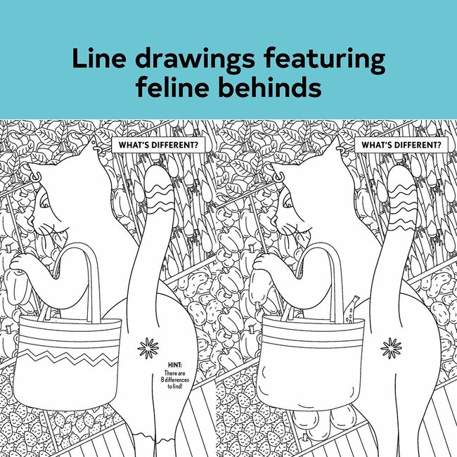 Cat Butt Colouring and Activity Book