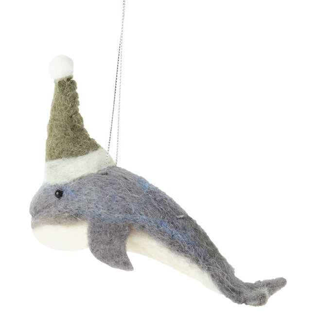 Option 2/ Silver Tree Felt Orca Whale