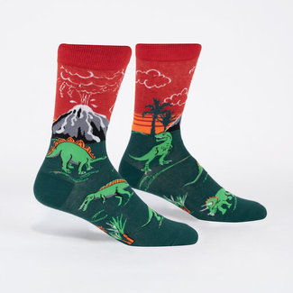 Sock it to me Men's Crew - DInosaur Days (Glow)