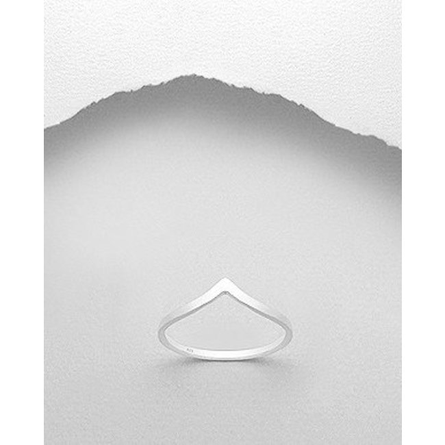 Sterling Sterling Ring-Curved