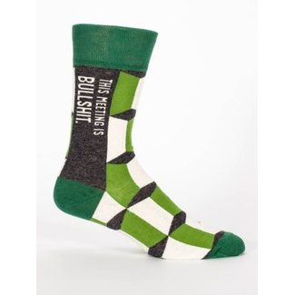 Blue Q Men's Socks-This Meeting Is