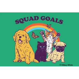 Ephemera Magnet-Squad Goals Dogs