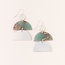 Scout Stone Half Moon Earring Aqua Terra/Silver