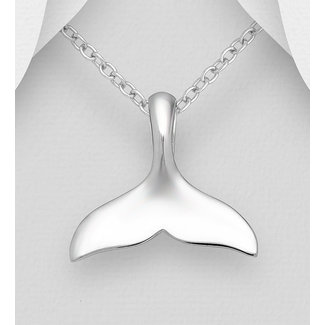 Sterling Sterling Necklace-Whale Tail