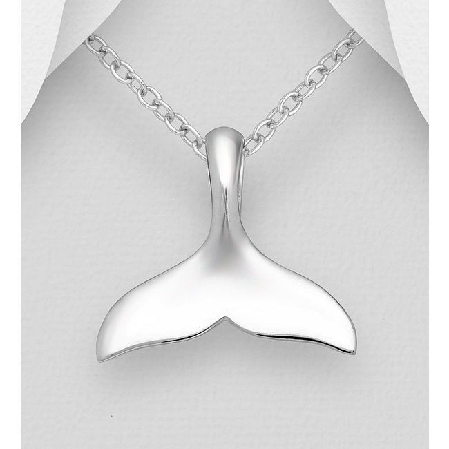 Sterling Sterling Necklace-Whale Tail