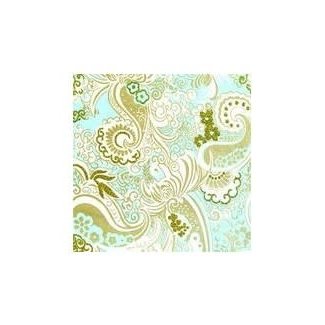 Love Vivid Cotton Roll Wrap-Nehru Paisley-Turq.