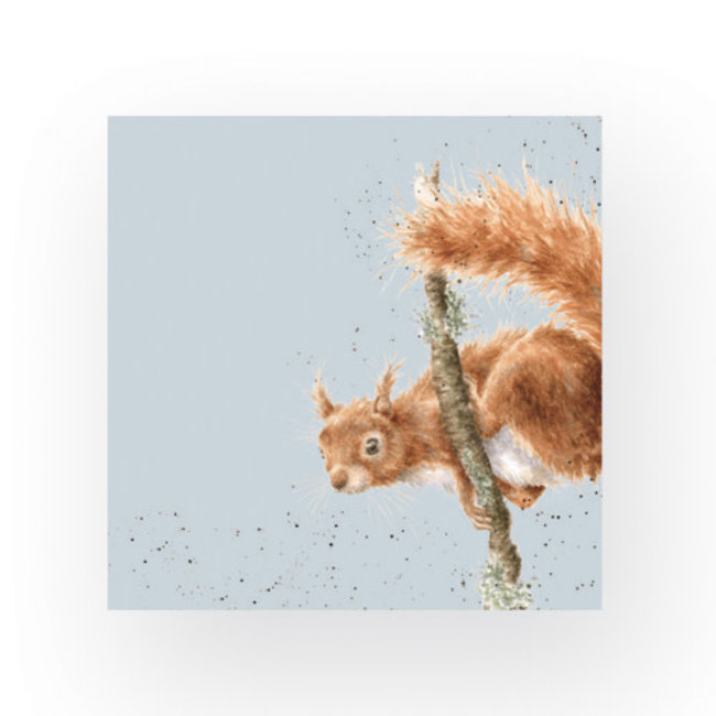 Wrendale Cocktail Napkins- The Acrobat Squirrel
