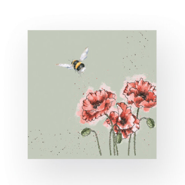Wrendale Cocktail Napkins- Flight Of The Bumblebee