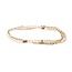 Scout Delicate Stone Necklace/Bracelet -White Fossil/Gold