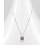 Sterling Necklace- Swavorski Circular