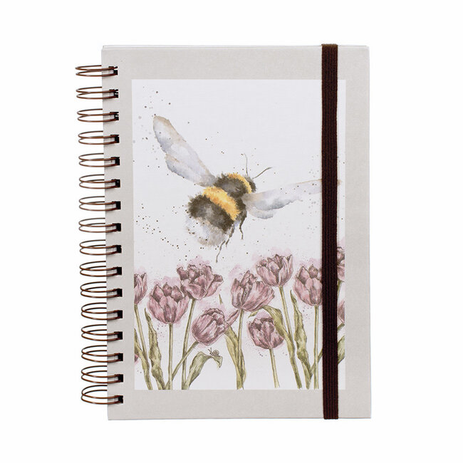 WRENDALE A5 Bee Spiral Bound Notebook-Flight of the Bumblebee