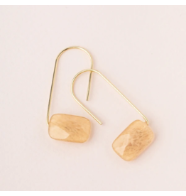 Scout Citrine/Gold Floating Stone Earring