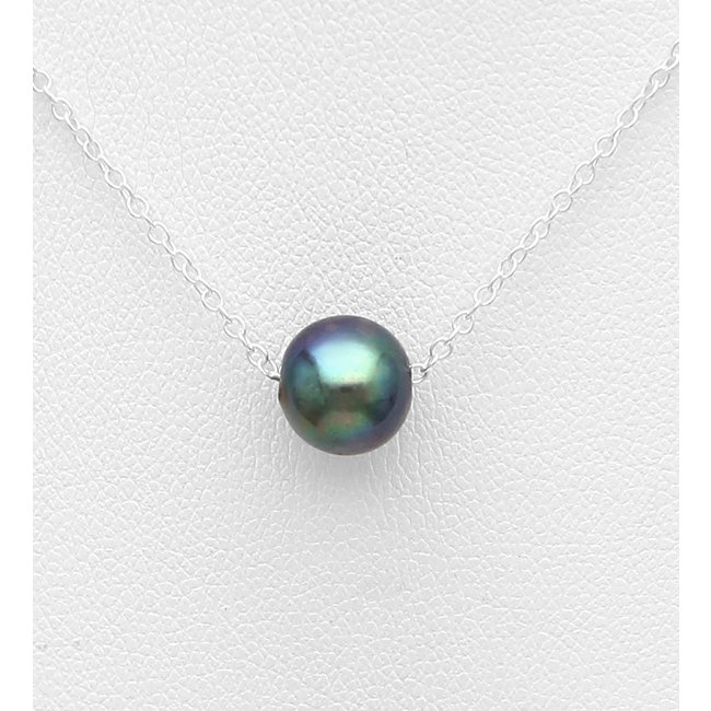 Sterling Necklace-Sterling w/ Freshwater Pearl
