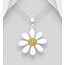 Sterling Sterling & Gold Plated Daisy Necklace