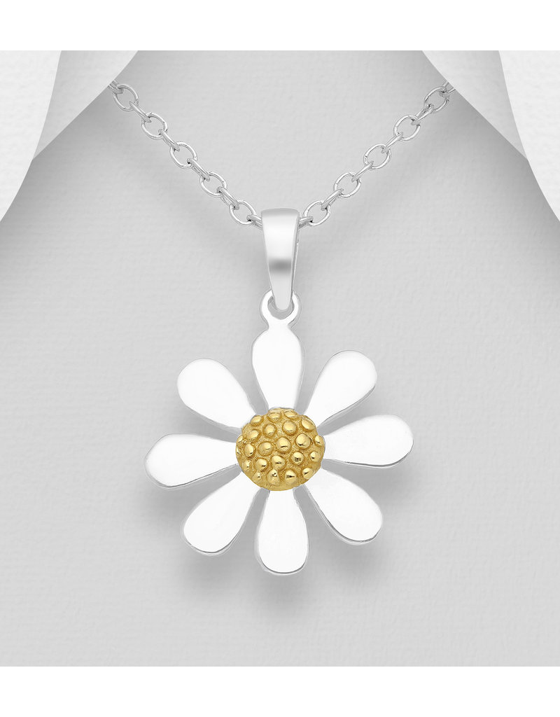 Gold Plated Daisy Necklace - Cameron Rose