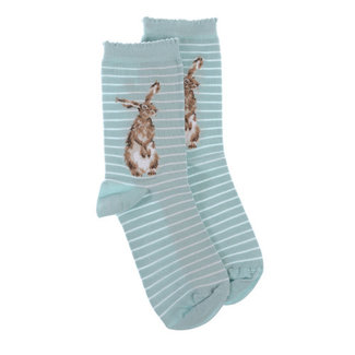 Wrendale Women's Bamboo-Socks-Hare & Bee