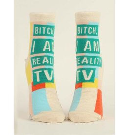 Blue Q Ladies Ankle Socks-I am Reality TV