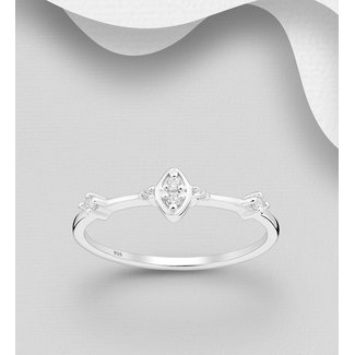 Sterling Marquis CZ Ring