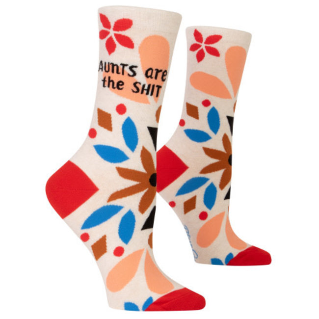 Blue Q Ladies Crew Socks- Aunts Are The Shit