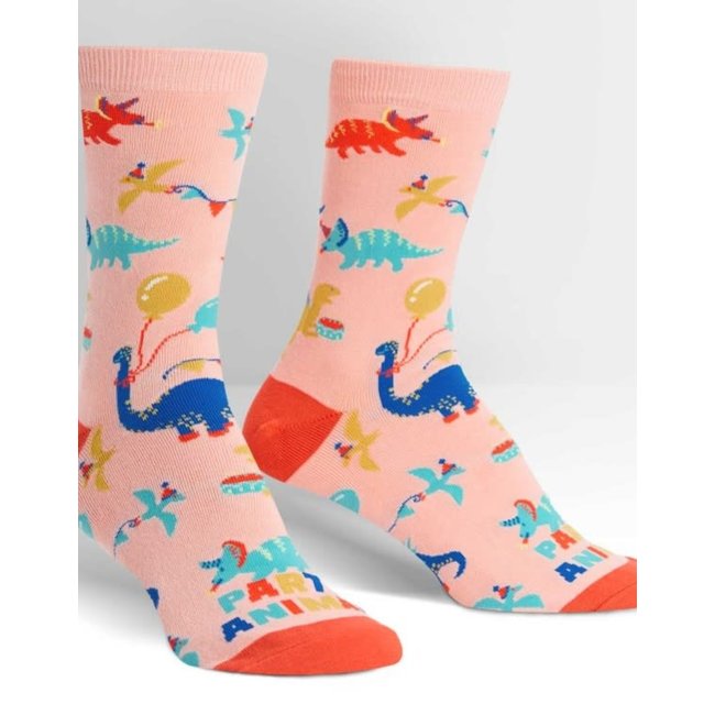 Sock it to me Animal Party Woman's Crew Sock