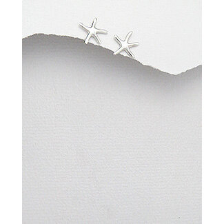 Sterling Studs - Small Silver Starfish