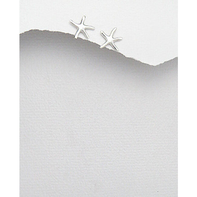 Sterling Studs - Small Silver Starfish