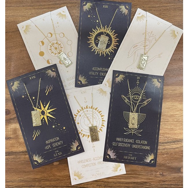 Shirleybird Gold Tarot Necklace